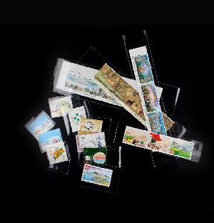 Чехлы для марок (35х75 мм), прозрачные, упаковка 100 шт. PCCB MINGT, 810108