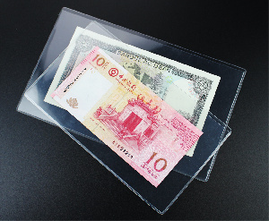 Чехлы для банкнот (234х158 мм), прозрачные. Упаковка 10 шт. PCCB MINGT, 801964