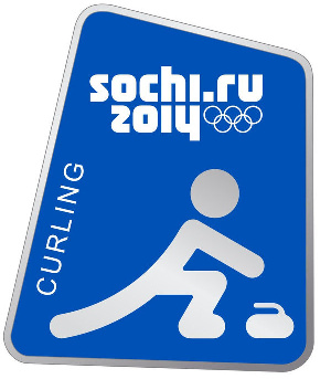 Значок «Пиктограммы Сочи 2014. Ледовые виды спорта - Керлинг»