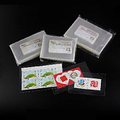 Чехлы для марок (70х120 мм), прозрачные, упаковка 100 шт. PCCB MINGT, 810151