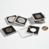 Капсулы Quadrum для монет 40 мм (в упаковке 5 шт). Leuchtturm