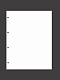 Прокладочный лист из картона формата ВАРИО (Россия) 217х279 мм. Белый