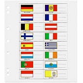 Набор флагов стран Евросоюза для листов NUMIS. Leuchtturm, 330344