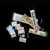 Чехлы для марок (35х65 мм), прозрачные, упаковка 100 шт. PCCB MINGT, 810106