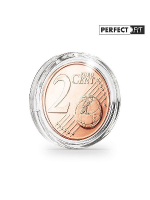 Капсулы Ultra Perfect Fit для монеты 2 евроцента (18,75 мм), в упаковке 10 шт. Leuchtturm, 365286