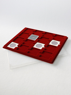 Планшет S (234х296х12 мм) на 16 монет в холдерах или капсулах «Quadrum» (50х50х6 мм) Планшет S (234х296х12 мм) на 16 монет в холдерах или капсулах «Quadrum» (50х50х6 мм)