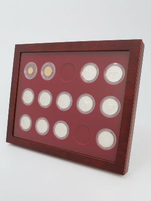 Витрина LOUVRE для 15 монет в капсулах (диаметр 44 мм) Витрина LOUVRE для 15 монет в капсулах (диаметр 44 мм)