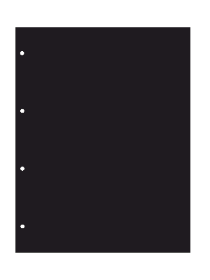 Прокладочный лист из картона формата ВАРИО (Россия) 217х279 мм. Чёрный