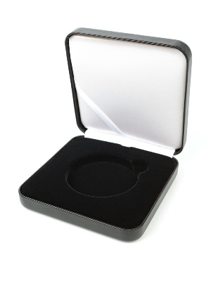 Футляр Nobile из искусственной кожи (102х102х32 мм) для монеты в капсуле (диаметр 58 мм)