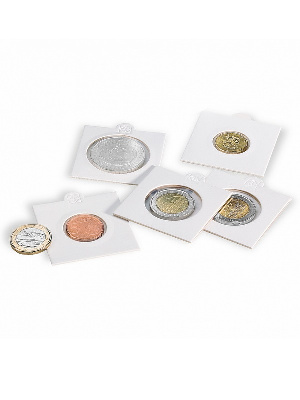 Холдеры для монет d-20 мм, самоклеющиеся (упаковка 50 шт). Leuchtturm