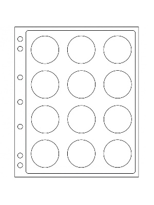 Листы-обложки ENCAP из прозрачного пластика для монет в капсулах CAPS 46/47 мм Leuchtturm. Диаметр ячейки 53 мм. Упаковка из 2 листов. Leuchtturm, 359437 Листы-обложки ENCAP из прозрачного пластика для монет в капсулах CAPS 46/47 мм Leuchtturm. Диаметр ячейки 53 мм. Упаковка из 2 листов. Leuchtturm, 359437