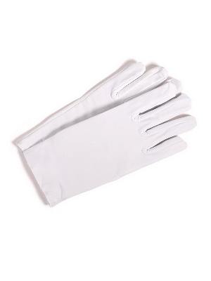 Нумизматические перчатки из лайкры. Белый. Эталон