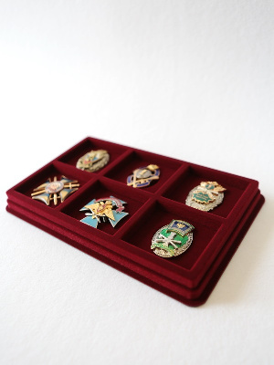 Планшет M (150х239х20 мм) на 6 ячеек (56х64х10 мм) (под знаки с винтом) Планшет M (150х239х20 мм) на 6 ячеек (56х64х10 мм) (под знаки с винтом)