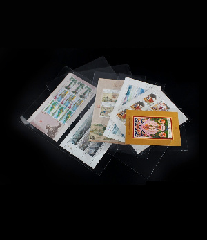 Чехлы для марок и марочных листов (170х270 мм), прозрачные, упаковка 100 шт. PCCB MINGT, 810134