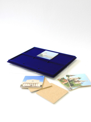 Планшет S (234х296х12 мм) для подставок под бокалы (бирдекелей), тёмно-синий Планшет S (234х296х12 мм) для подставок под бокалы (бирдекелей), тёмно-синий