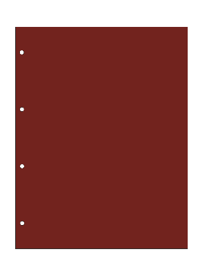 Прокладочные листы из картона формата ГРАНДЕ (Россия) 243х312 мм. Упаковка из 5 листов. Красный