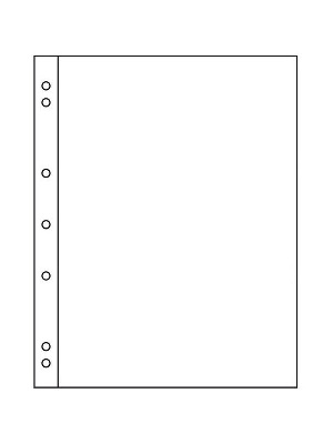 Лист-обложка NUMIS 1C (187х224 мм) из прозрачного пластика на 1 ячейку (165х219 мм). Leuchtturm, 304653/1