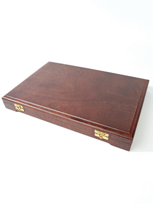 Футляр деревянный Vintage L (342х235х42 мм) для монет в капсулах d-44 мм (28 ячеек) Футляр деревянный Vintage L (342х235х42 мм) для монет в капсулах d-44 мм (28 ячеек)