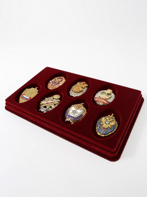 Планшет M (150х239х20 мм) на 7 ячеек (63х40х7 мм) (под знаки с винтом) Планшет M (150х239х20 мм) на 7 ячеек (63х40х7 мм) (под знаки с винтом)