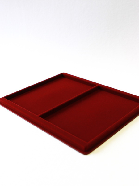 Планшет S (234х296х12 мм) на 2 ячейки (199х133х10 мм), тёмно-бордовый Планшет S (234х296х12 мм) на 2 ячейки (199х133х10 мм), тёмно-бордовый