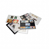 Карточки-кулисы для марок (158х114 мм), 1 клеммташе для марок и почтовых блоков до 114 мм (в упаковке 20 шт). PCCB MINGT, 810305