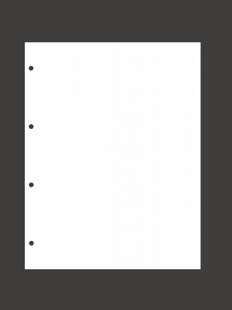 Прокладочный лист из картона формата ENCAP (Россия) 240х282 мм. Упаковка из 5 листов. Белый