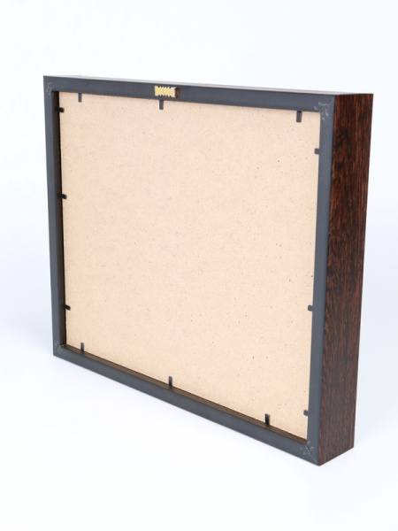 Багетная рамка S пластиковая под 1 ячейку (209х270х18 мм) с поролоновой вставкой. Вид 1, тёмно-бордовый  Багетная рамка S пластиковая под 1 ячейку (209х270х18 мм) с поролоновой вставкой. Вид 1, тёмно-бордовый