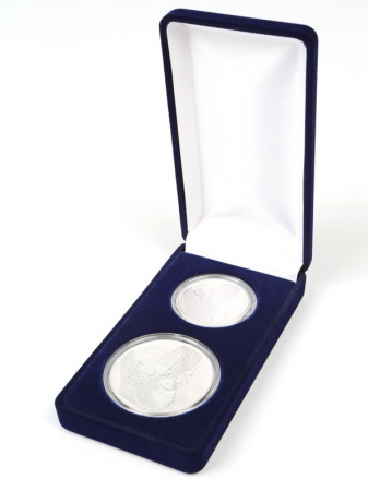 Футляр (62х116х26 мм) для монет 50 cents и 1$ из серии Australian Lunar Series III (1/2 и 1 oz silver proof )