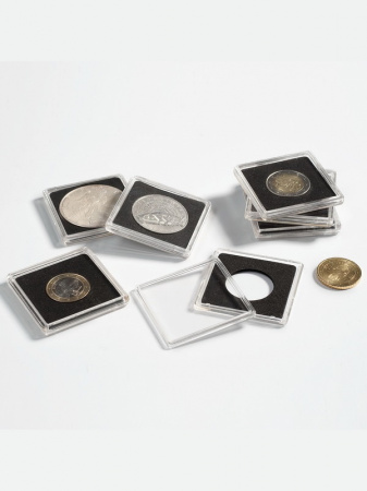 Капсулы Quadrum для монет 26 мм (в упаковке 5 шт). Leuchtturm