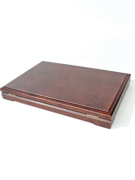 Футляр деревянный Vintage L (342х235х42 мм) для монет в капсулах d-46 мм (24 ячейки), тёмно-синий  Футляр деревянный Vintage L (342х235х42 мм) для монет в капсулах d-46 мм (24 ячейки), тёмно-синий