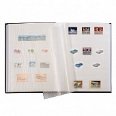 Альбом для марок (кляссер COMFORT). 16 листов (32 страницы) из белого картона с промежуточными листами из пергамина. Бордовый. Leuchtturm, 341308