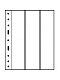 Листы-обложки GRANDE 3VC (242х312 мм) из прозрачного пластика на 3 вертикальные ячейки (68х306 мм). Упаковка из 5 листов. Leuchtturm, 321966