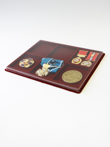 Планшет S (234х296х12 мм) на 6 ячеек (85х96х9 мм), тёмно-бордовый Планшет S (234х296х12 мм) на 6 ячеек (85х96х9 мм), тёмно-бордовый