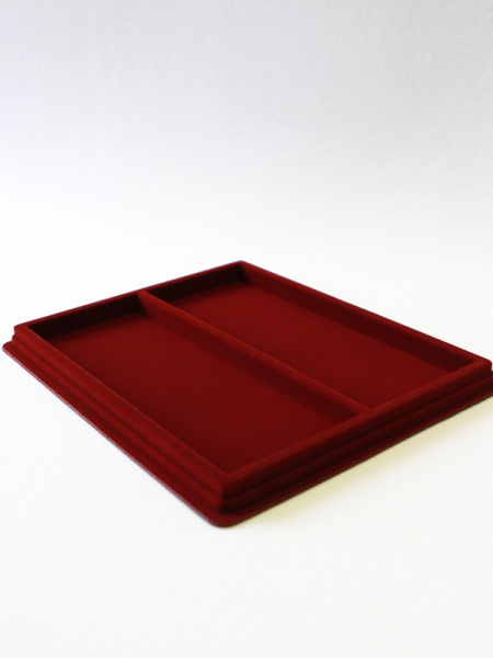 Планшет S (243х304х21 мм) на 2 ячейки (99х267х16 мм), тёмно-бордовый Планшет S (243х304х21 мм) на 2 ячейки (99х267х16 мм), тёмно-бордовый