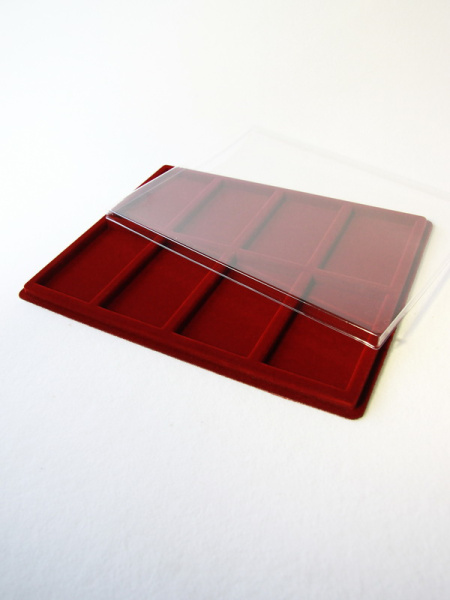 Планшет S (234х296х12 мм) на 8 ячеек (98х60х8 мм), тёмно-бордовый Планшет S (234х296х12 мм) на 8 ячеек (98х60х8 мм), тёмно-бордовый