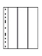 Листы-обложки OPTIMA 3VC (202х252 мм) из прозрачного пластика на 3 вертикальные ячейки (55х245 мм). Упаковка из 10 листов. Leuchtturm, 311363